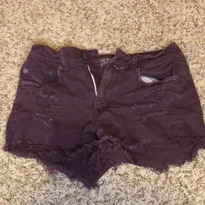 Small American Eagle purple shorts